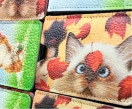 Уф печать на кожзаме